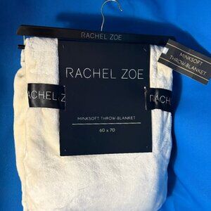 BRAND NEW ~ NWT ~ GORGEOUS RACHEL ZOE MINKSOFT 60" X 70" PLUSH THROW BLANKET